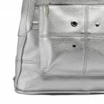 Сумка женская искусственная кожа GR-1496  (рюкзак),  2отд,  1внут+1внеш карм,  серебро 222494