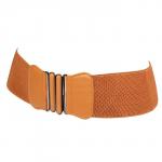 Ремень-резинка 171,  классик,  коричневый,   шир 7, 5см 176912