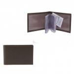 Кредитница Premier-V-119 (18 листов)  натуральная кожа коричнево-серый сафьян (555)  221941