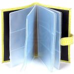 Визитница Cayman-113К н/к,  3-х рядная,  72 виз  (настольная)  желтый кайман (82)  165007