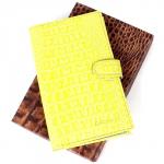 Визитница Cayman-113К н/к,  3-х рядная,  72 виз  (настольная)  желтый кайман (82)  165007