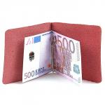 Зажим для купюр Premier-Z-1  (зажим-скрепка)  натуральная кожа бордо гладкий (82)  172713