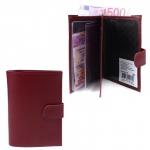 Обложка для авто+паспорт Premier-О-178 (5 внут карм,  двойная стенка)  натуральная кожа бордо сафьян (582)  205339