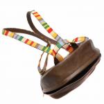 Сумка женская искусственная кожа ADEL-45 (рюкзак),  1отдел,  корич+полоска 215156