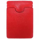 Визитница-футляр Premier-V-49 натуральная кожа красный ладья (35)  212639