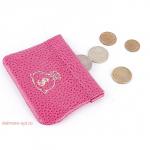 Футляр для монет Premier-F-6 натуральная кожа фуксия флоттер (137)  115309