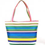 Комплект 117 (сумка пляжная+бейсболка)  текстиль 2905-HJ-147,  1отд,  полоска радуга 188818