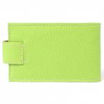 Визитница Croco-В-202 с хлястиком  (18листов)  натуральная кожа салатовый флотер (124)  205574