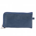 Футляр для ключей Croco-кл-501 (на молнии)  натуральная кожа синий металлик (231)  221939