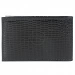 Визитница Croco-В-201  (18 листов)  натуральная кожа черный игуана (76)  213068