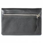 Портмоне мужское Croco-ПР-801 натуральная кожа 2 отд,  12 карм,  рем-петля,  черный флотер (40)  211543