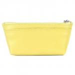 Косметичка Premier-F-93 натуральная кожа (1 отдел),  желтый флотер (321)  193704