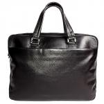 Портфель натуральная кожа MT-498-3, 2 отд+плеч рем, 1внеш карм, 4внут карм, отдел для ноутбука, черный флотер (3080)   180877