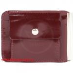 Зажим для купюр Premier-Z-2 (карман д/мелочи на кноп)  натуральная кожа бордо гладкая (82)  144054
