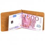 Зажим для купюр Premier-Z-1  (зажим-скрепка)  натуральная кожа коричн.темный крокодил крупный (3)  159202