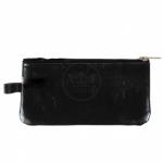 Футляр для ключей Croco-кл-500 (на молнии)  натуральная кожа черный матовый (3)  209456