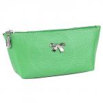 Косметичка Premier-F-93 натуральная кожа (1 отдел),  зеленый флотер (322)  193702