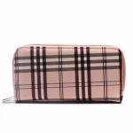 Кошелек женский искусственная кожа 007-1,  на 2 молнии,  7отд,  8карм,   (клетка)  розовый 216399