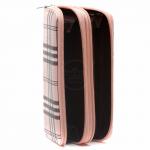 Кошелек женский искусственная кожа 007-1,  на 2 молнии,  7отд,  8карм,   (клетка)  розовый 216399