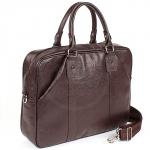 Портфель натуральная кожа MT-492-3, 1 отд/плеч рем, 2внеш карм, 4внут карм, отдел для ноутбука,  коричневый флоттер (4174)   171471