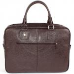 Портфель натуральная кожа MT-492-3, 1 отд/плеч рем, 2внеш карм, 4внут карм, отдел для ноутбука,  коричневый флоттер (4174)   171471