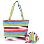 Комплект 117 (сумка пляжная+бейсболка)  текстиль 2905-HJ-144,  1отд,  полоска голубой 188820