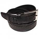 Ремень 35 мм FAVORIT взрослый 0500211 тисн,  имит стр,  черный 181535