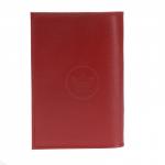 Обложка для паспорта Croco-П-400 натуральная кожа красный матовый (16)  221763