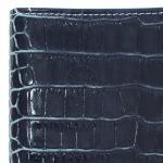 Обложка для авто+паспорт Premier-О-77 (4 внут карм)  натуральная кожа бирюза аллигатор (61)  201859