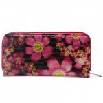 Кошелек женский искусственная кожа 7811,  на 1 молнию,  6отд,  8карм,  (цветы),  розовый 216366