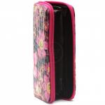 Кошелек женский искусственная кожа 7811,  на 1 молнию,  6отд,  8карм,  (цветы),  розовый 216366