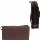 Портмоне мужское Croco-ПР-1050 натуральная кожа 3 отд,  10 карм,  рем-петля,  коричневый тем шора (1002)  218906