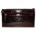 Портмоне мужское Premier-H-35 натуральная кожа 2 отд,  5 карм,  рем-петля,  коричневый мелкий крокодил (112)  187720