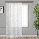 Штора Органза деворе Вензель белый 150*260