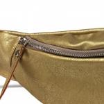 Сумка женская искусственная кожа GR-1665 поясная,  1отд,  1внут карм,  золото 220257