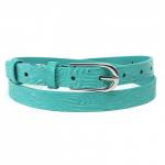 Ремень 20 мм BLACK TORTOISE жен 2201710 тисн,  бирюза 174619