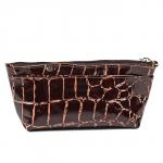 Косметичка Premier-F-93 натуральная кожа (1 отдел),  коричневый крупный крок (3)  184972