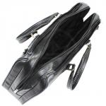 Портфель натуральная кожа MT-616-3, 3 отд/плеч рем, отдел для ноутбука,  черный флотер (3080)   188052