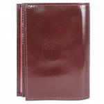 Обложка для авто+паспорт Premier-О-77 (4 внут карм)  натуральная кожа бордо гладкий (82)  212615