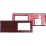 Обложка Premier-О-12 (для удост. с окошком)  натуральная кожа бордо гладкая (82)  117546