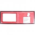 Обложка Premier-О-12 (для удост. с окошком)  натуральная кожа бордо гладкая (82)  117546