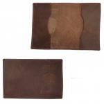 Обложка для паспорта Croco-П-1101 натуральная кожа коричневый тем крейзи хорс (220)  222411