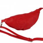 Сумка женская искусственная кожа GR-1665 поясная,  1отд,  1внут карм,  красный 220990