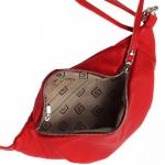 Сумка женская искусственная кожа GR-1665 поясная,  1отд,  1внут карм,  красный 220990