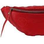 Сумка женская искусственная кожа GR-1665 поясная,  1отд,  1внут карм,  красный 220990