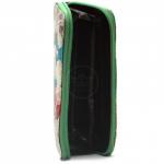 Кошелек женский искусственная кожа 7811-1,  на 1 молнию,  6отд,  8карм,  (цветы),  зеленый 216392