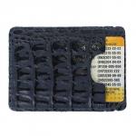 Визитница-футляр Premier-V-49 натуральная кожа синий кайман (310)  189734