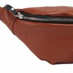 Сумка женская искусственная кожа GR-1665 поясная,  1отд,  1внут карм,  рыжий 222610