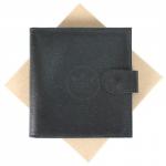 Визитница Croco-В-203 (с хляст,  2х-рядная, 32карточки)  натуральная кожа черный орфей (150)  209301