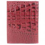 Обложка для авто+пасп PRT-ВП-41 н/к,  винный кайман  211877